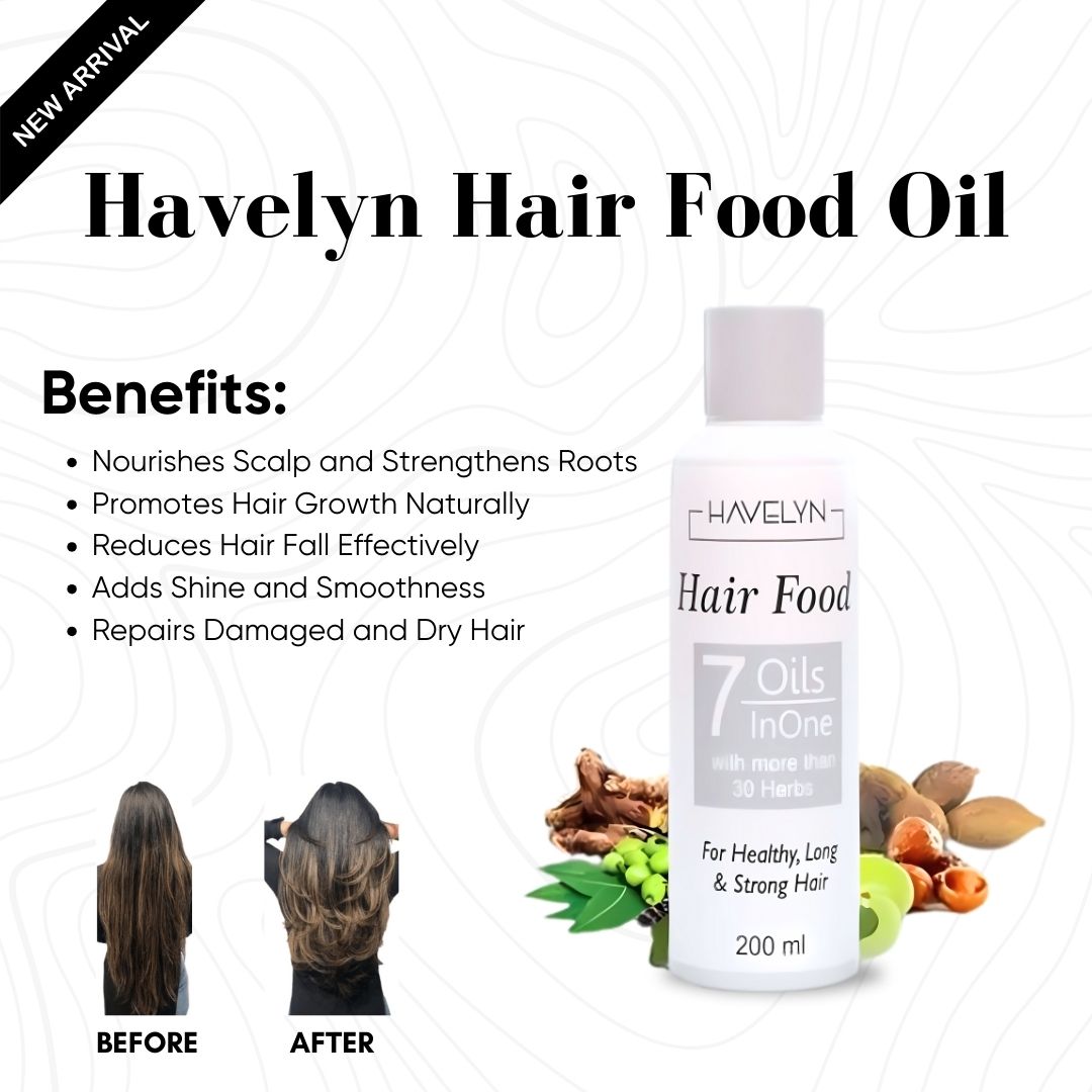 4 in 1 Havelyn deal - Includes Hair Food Oil, Onion & Rosemary Extracts Hair Shampoo, Hair SerumĀ andĀ HairĀ Mask.