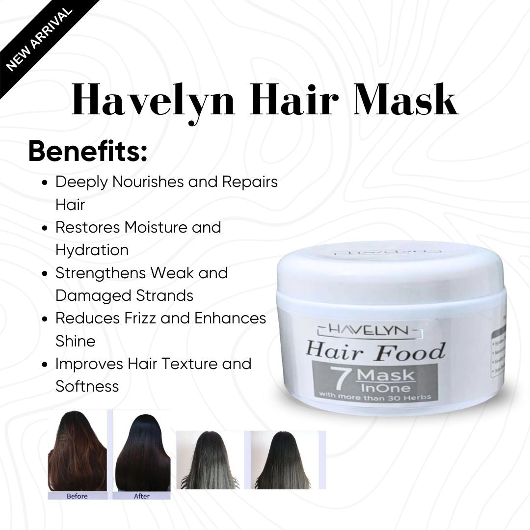 4 in 1 Havelyn deal - Includes Hair Food Oil, Onion & Rosemary Extracts Hair Shampoo, Hair SerumĀ andĀ HairĀ Mask.