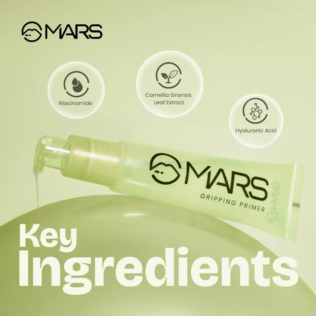 MARS Grip Master Gripping Primer - Long-Lasting & Hydrating for a Radiant Dewy Finish