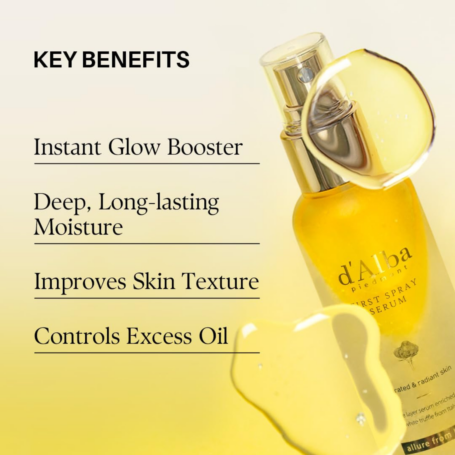 All In One Da'lba Serum (Primer, Toner, Anti-Aging Serum, Makeup Fixer, and instant Glow)