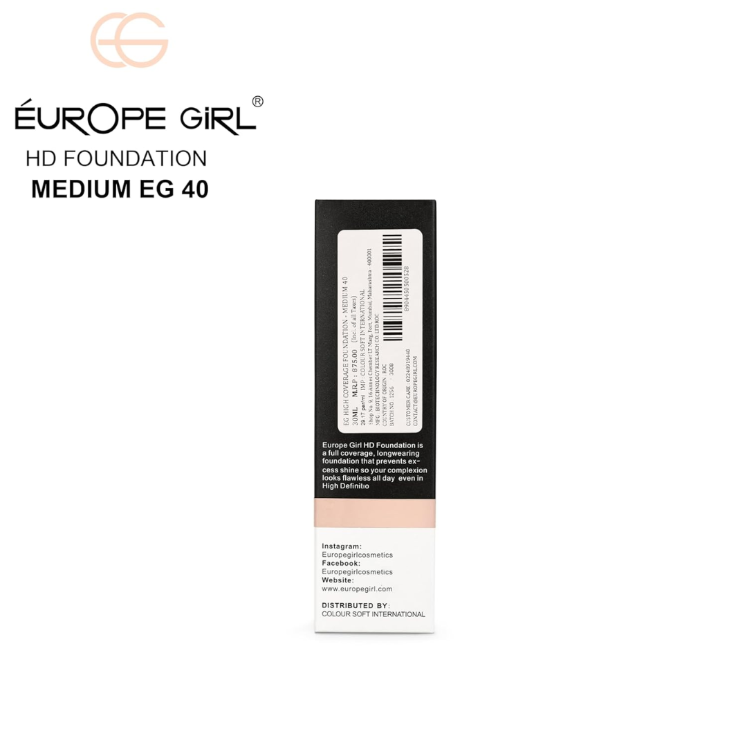 Europe Girl Foundation - Waterproof and Long-Lasting