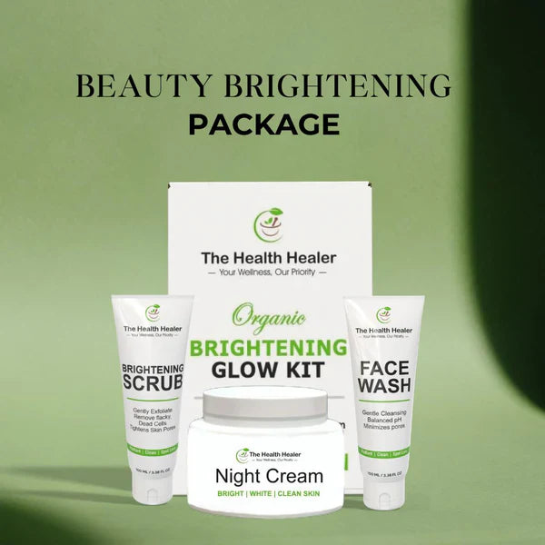 HEALTH HEALER GLOW KIT & GET DOUBLE ENDED FACE MASK BRUSH