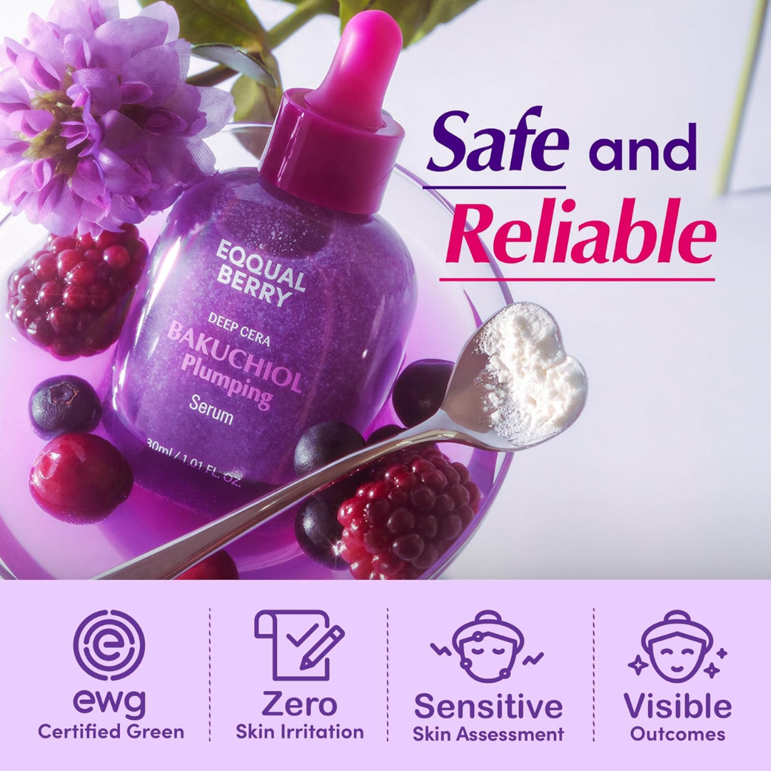 Bakuchiol Plumping Serum - Reduce Scars & Minimize Pores + Provide Even & brighten Skin