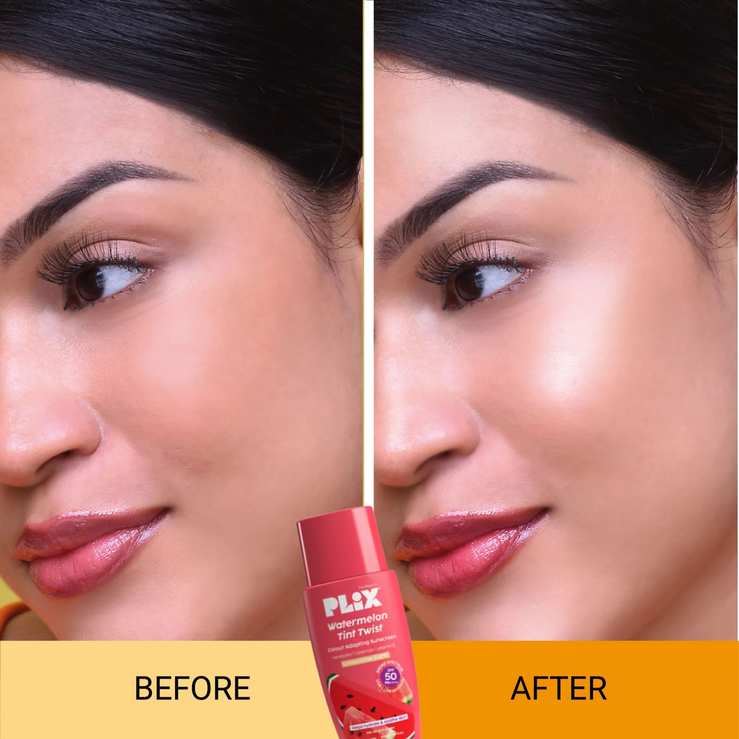 Plix Watermelon Color Changing Sunscreen - Even & Glowing Skin