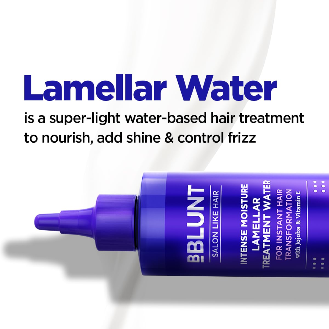 BBlunt Intense Moisture Lamellar Treatment Water | 8-Second In-Shower Hair Transformation with Jojoba & Vitamin E | Frizz Control, Deep Hydration & Shine