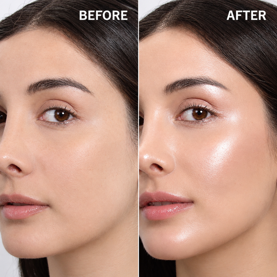 Maliao 2-in-1 Blush + Highlighter Stick – Instant Glass Skin Glow, Hydrating Multi-Use Formula for Cheeks, Lips & Eyes, Non-Sticky Radiance