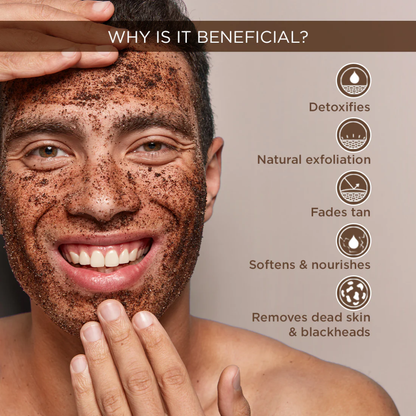 Mcaffeine Naked & Raw Coffee Body Scrub - Tan Removal & Exfoliating Scrub for Smooth Skin