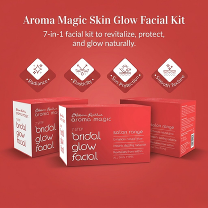 Aroma Magic Skin Glow Facial Kit | 7-in-1 Radiant Glow, Evens Skin Tone & Fades Dark Circles