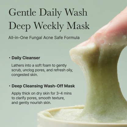 Arencia Fresh Green Rice Mochi Cleanser – Korean Viral Pore Minimizing & Hydrating Daily Face Wash