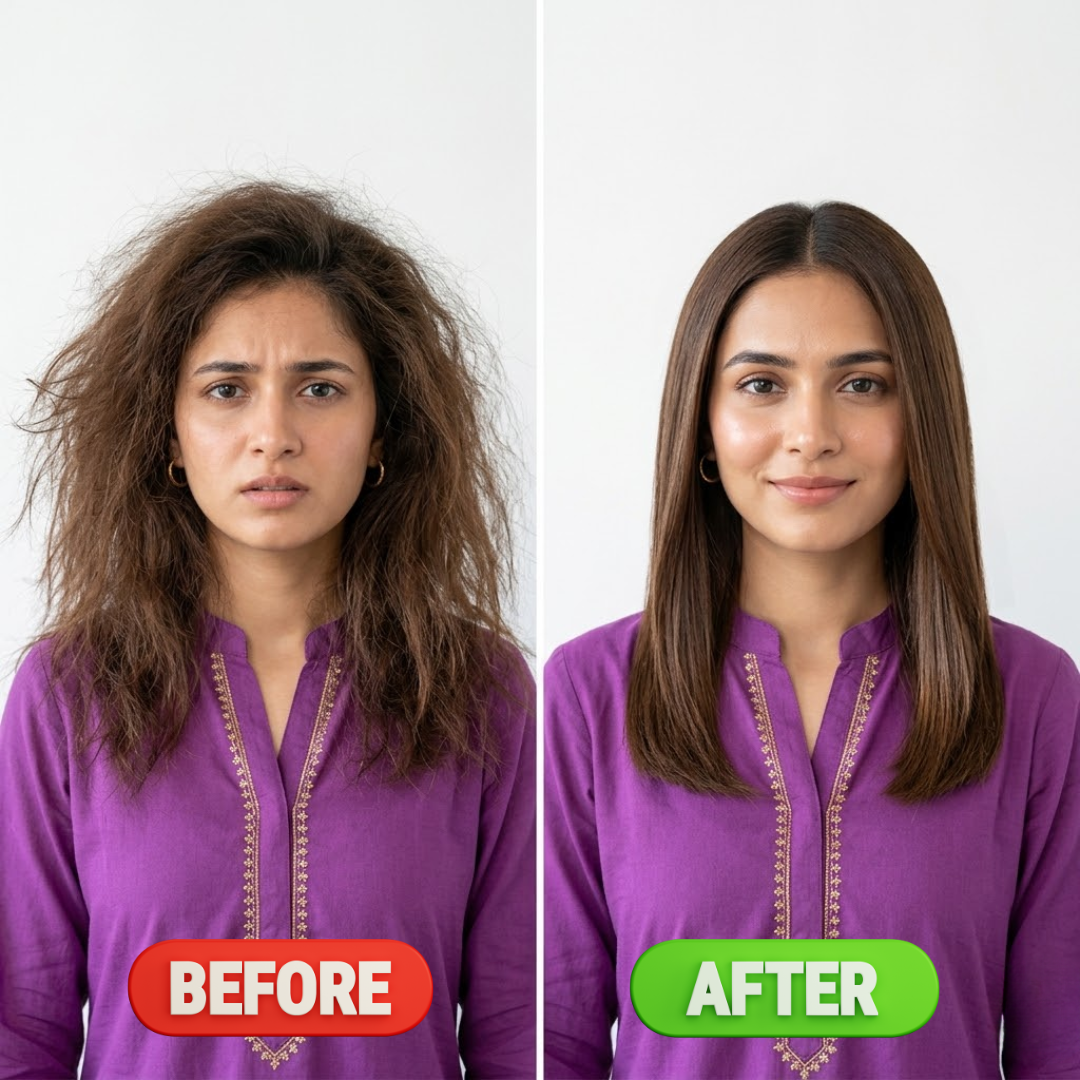 MakeMeBold Frizz Fix MIST - Ultra-Light, Glossy Hair That Lasts – With Keratin, Multi-Oil Blend & UV Shield – Humidity Shield, Glass Shine
