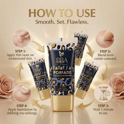 BBA Flawless Finish Bundle: Pore Blurring Primer + Luminous Foundation + Radiant Concealer