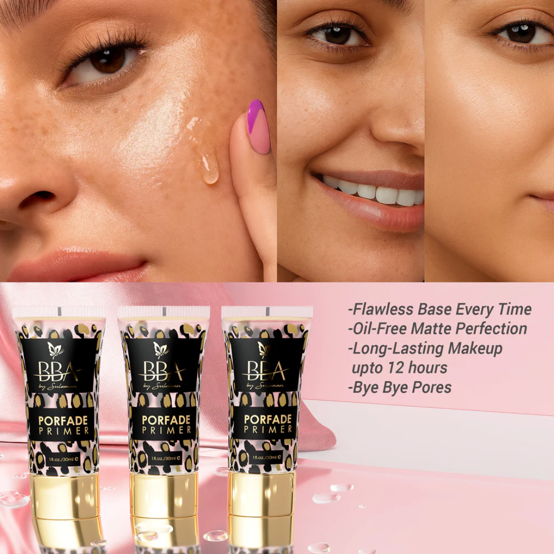 BBA Flawless Finish Bundle: Pore Blurring Primer + Luminous Foundation + Radiant Concealer