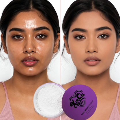 KimChi Chic Set & Bake Powder – Airbrushed Skin Effect – Set, Bake & Blur – Oil Control, Pore Blur, Matte Finish – 12H Oil Control– FREE Triangle Velvet Powder Puff