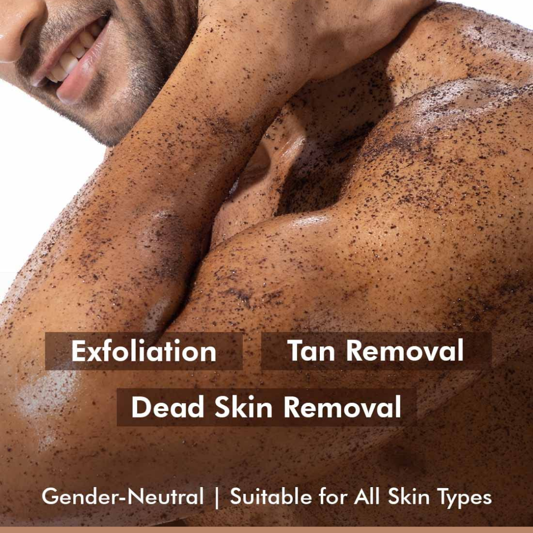 Mcaffeine Naked & Raw Coffee Body Scrub - Tan Removal & Exfoliating Scrub for Smooth Skin