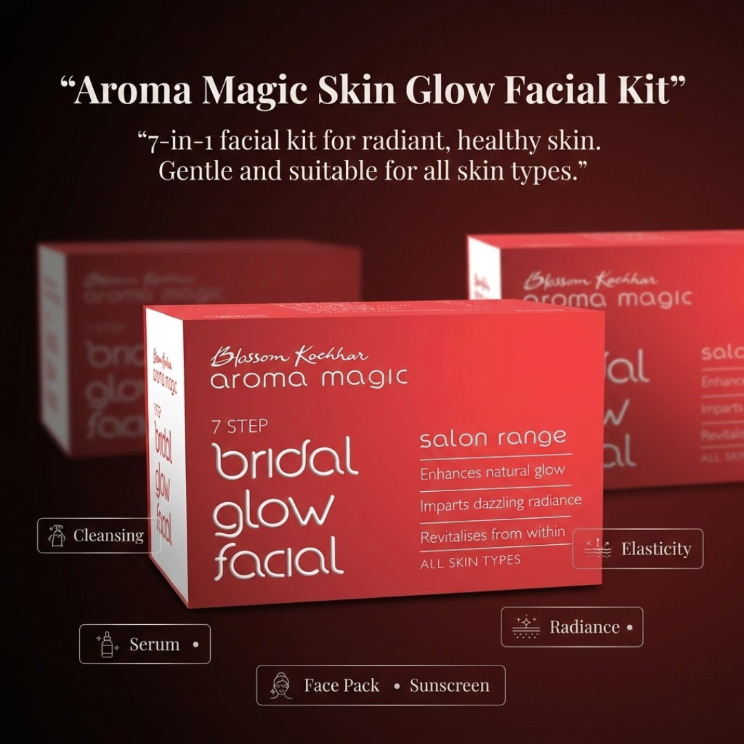 Aroma Magic Skin Glow Facial Kit | 7-in-1 Radiant Glow, Evens Skin Tone & Fades Dark Circles