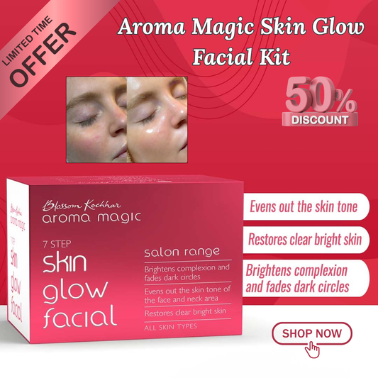 Aroma Magic Skin Glow Facial Kit | 7-in-1 Radiant Glow, Evens Skin Tone & Fades Dark Circles