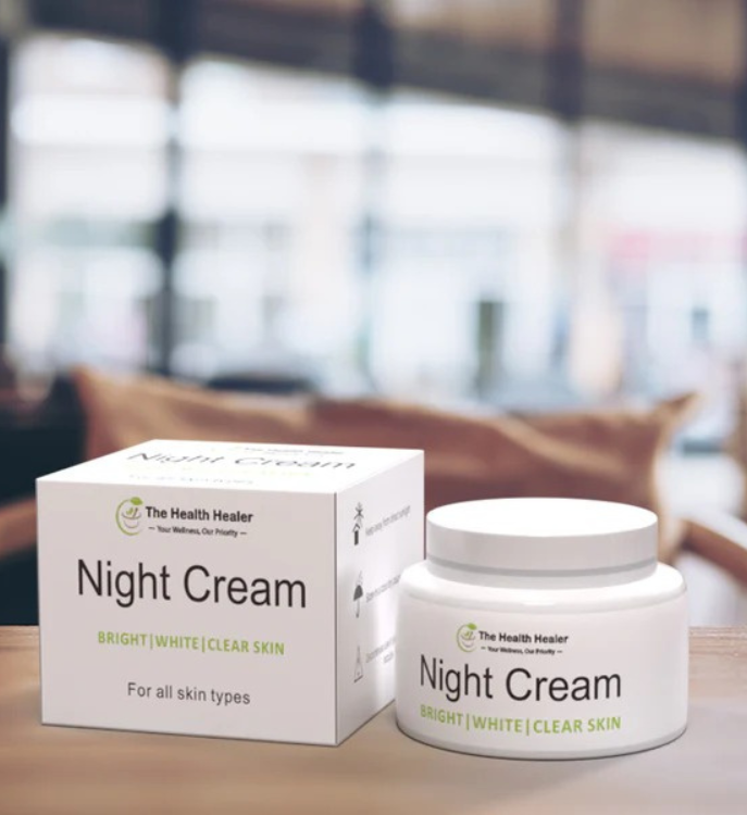 The Health Healer Night Cream Bright, White,Clear Skin For all Skin types