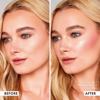 Veronni 3D Rose Blush & Highlighter Palette | Realistic Rose Petal Design with Real Rose Fragrance | Multi-Use Cheek & Eye Color