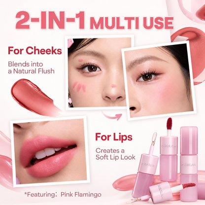 SHEGLAM Mood Switch Matte & Gloss Lip Duo – 3 Ways to Wear – Velvet Matte & Glass Glow Finish – 2-in-1 Customizable Lip Sets