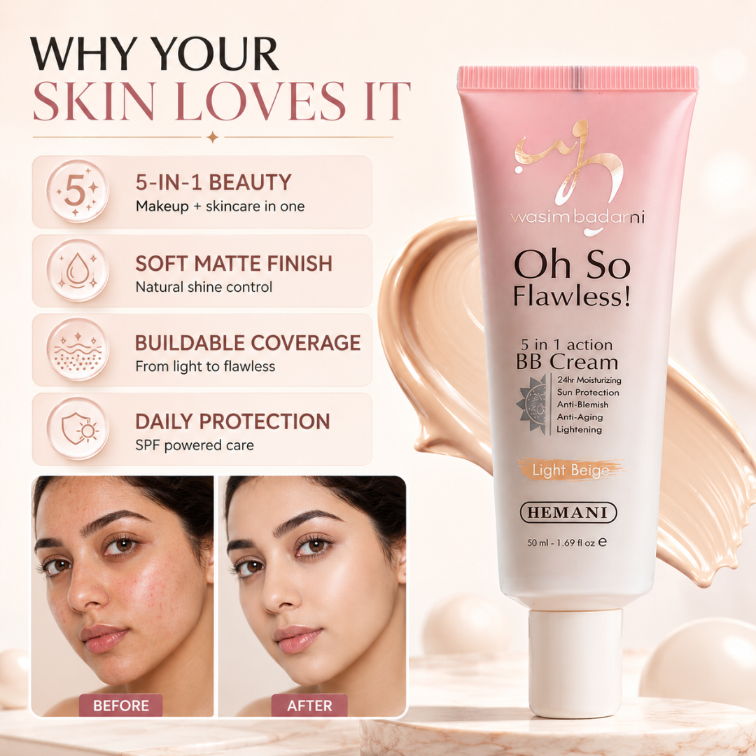 Oh So Flawless! 5-in-1 BB Cream – 5-in-1 Action: 24H Moisturizing, Sun Protection, Anti-Blemish, Anti-Aging & Lightening – Coverage + Care