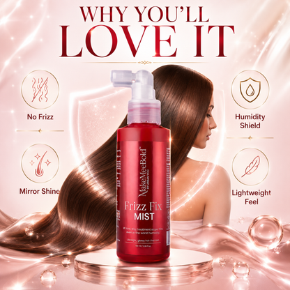 MakeMeBold Frizz Fix MIST - Ultra-Light, Glossy Hair That Lasts – With Keratin, Multi-Oil Blend & UV Shield – Humidity Shield, Glass Shine