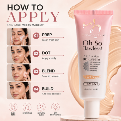 Oh So Flawless! 5-in-1 BB Cream – 5-in-1 Action: 24H Moisturizing, Sun Protection, Anti-Blemish, Anti-Aging & Lightening – Coverage + Care