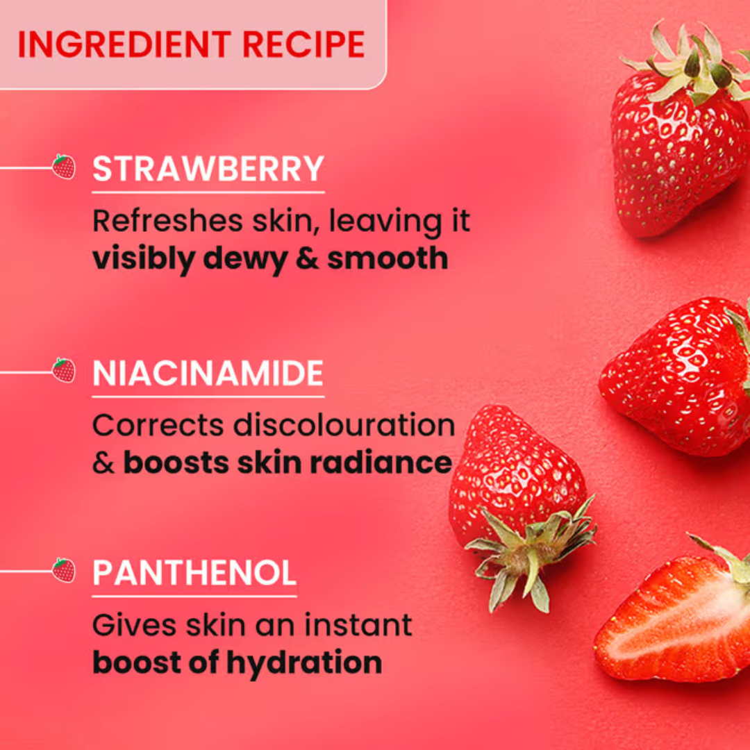 Dot & Key Strawberry The Spotlight Strobe Cream | Niacinamide Moisturizer + Highlighter for Instant Dewy, Glazed Skin