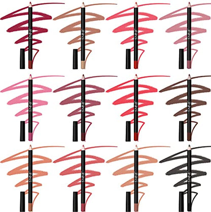Buy Pack of 12 Matte Lipsticks💄✨ & Get Free 6Pcs Professional Lip Pencils Set