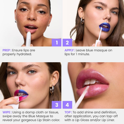 Wonderskin Rose Divine Lip Stain Duo | Whimsical & Divine Shades | 2-Step Long-Lasting Lip Color