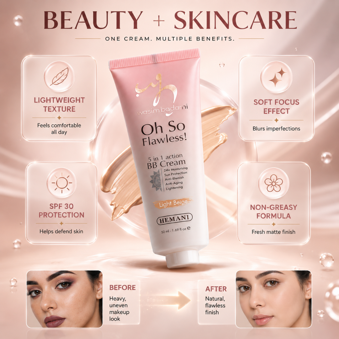 Oh So Flawless! 5-in-1 BB Cream – 5-in-1 Action: 24H Moisturizing, Sun Protection, Anti-Blemish, Anti-Aging & Lightening – Coverage + Care