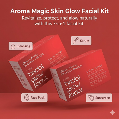 Aroma Magic Skin Glow Facial Kit | 7-in-1 Radiant Glow, Evens Skin Tone & Fades Dark Circles