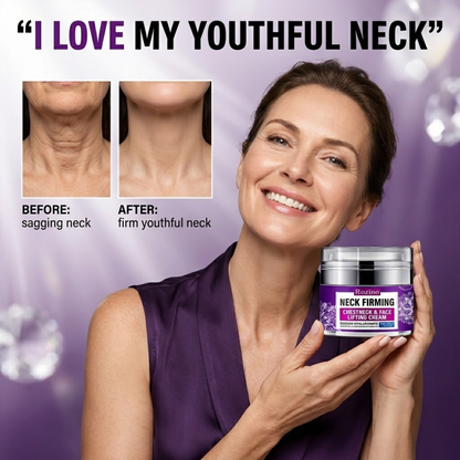 Rozino Neck Firming Lifting Cream | Collagen + Hyaluronic Acid + Vitamin C | Tightens Sagging Neck Skin, Reduces Wrinkles & Restores Elasticity