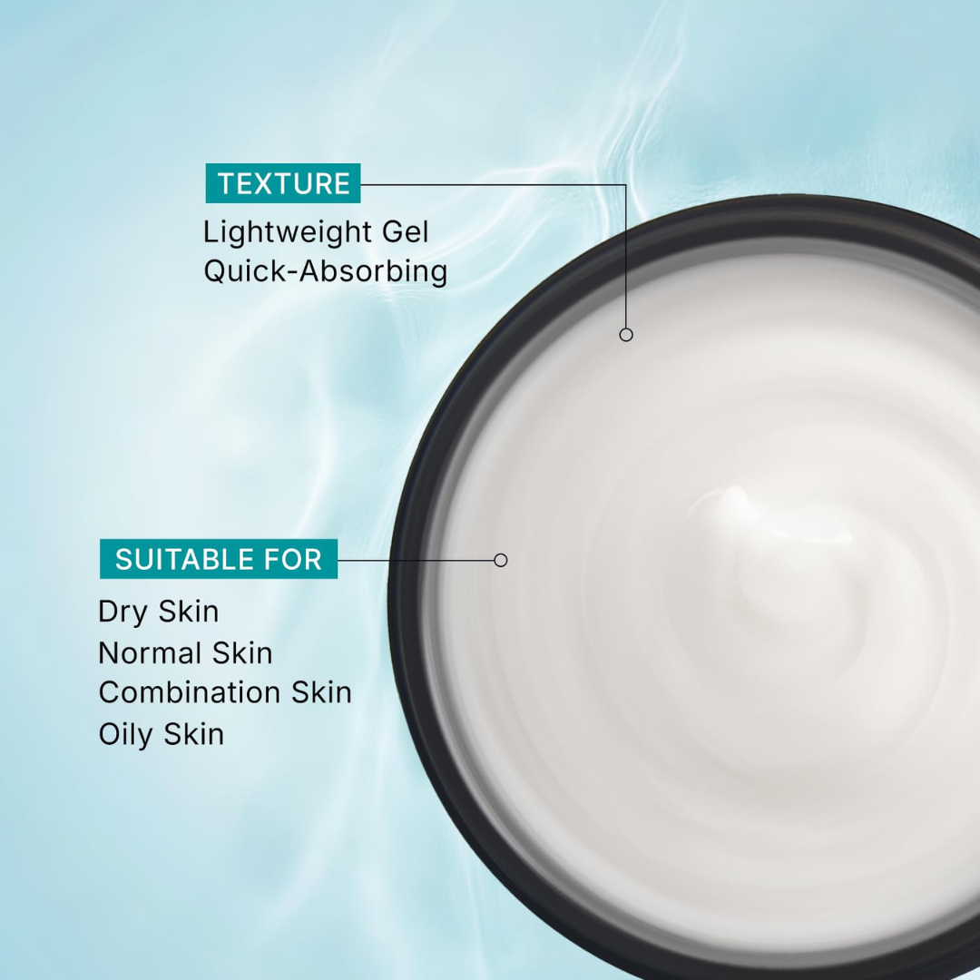 Pilgrim Squalane Glow Moisturizer with Niacinamide & Vitamin C for Brightening & 72HR Hydration