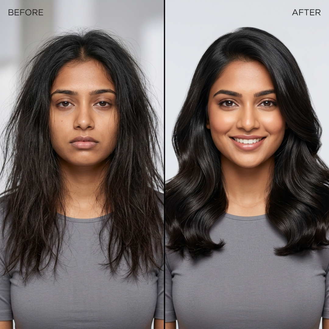 MakeMeBold Frizz Fix MIST - Ultra-Light, Glossy Hair That Lasts – With Keratin, Multi-Oil Blend & UV Shield – Humidity Shield, Glass Shine