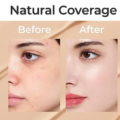 Kashe's 24 Hours Waterproof Liquid Foundation | Dewy Radiant Glow, Smooth Full Coverage, Lightweight Creamy Texture | 24H Waterproof Protection