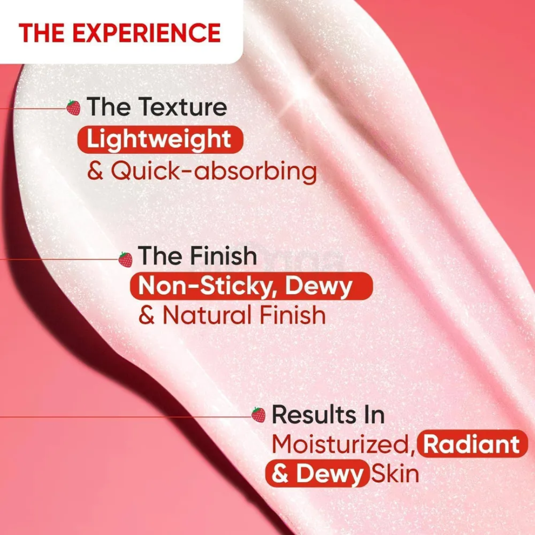 Dot & Key Strawberry The Spotlight Strobe Cream | Niacinamide Moisturizer + Highlighter for Instant Dewy, Glazed Skin