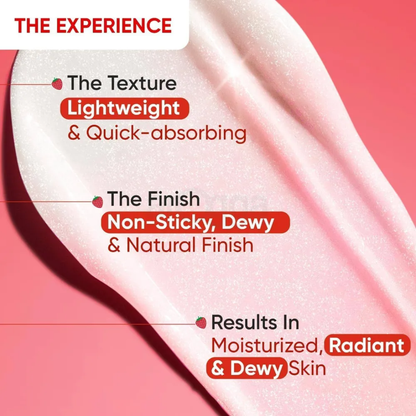Dot & Key Strawberry The Spotlight Strobe Cream | Niacinamide Moisturizer + Highlighter for Instant Dewy, Glazed Skin