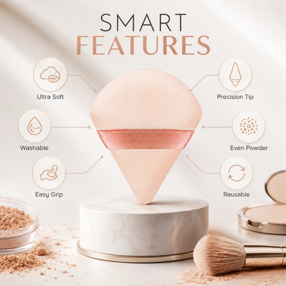 KimChi Chic Set & Bake Powder – Airbrushed Skin Effect – Set, Bake & Blur – Oil Control, Pore Blur, Matte Finish – 12H Oil Control– FREE Triangle Velvet Powder Puff