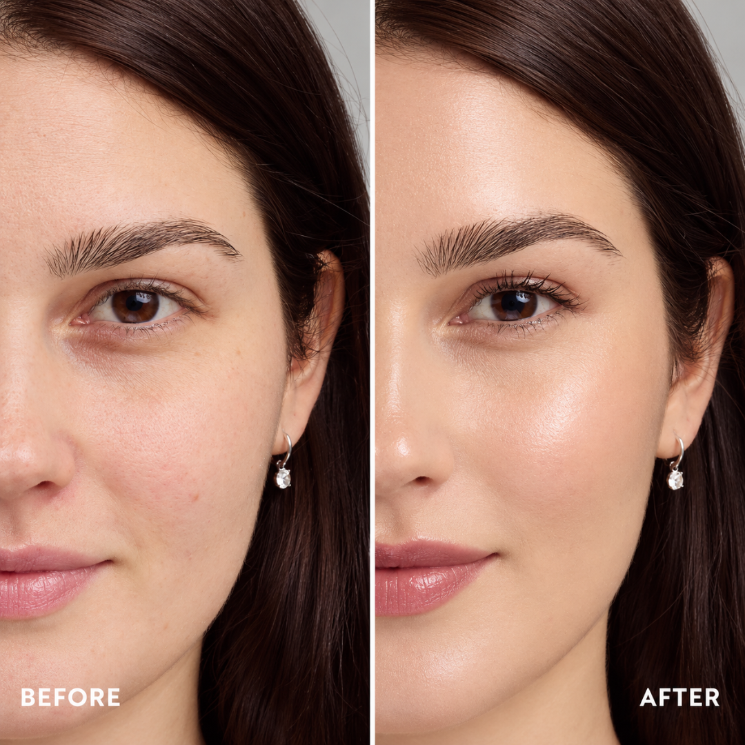 VT Glass Skin Glow Duo – PDRN Balm Stick & Cica Foundation + FREE Beauty Blender – Flawless Radiant Coverage