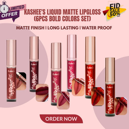 Kashee 6 pcs lipstick Set
