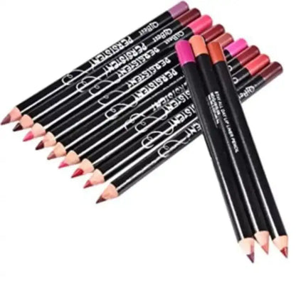 Buy Pack of 12 Matte Lipsticks💄✨ & Get Free 6Pcs Professional Lip Pencils Set